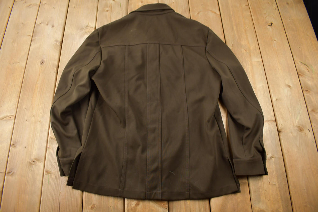 Vintage 1970s Lee Western Style Pearl Snap Button Up Shirt Made in USA Size L