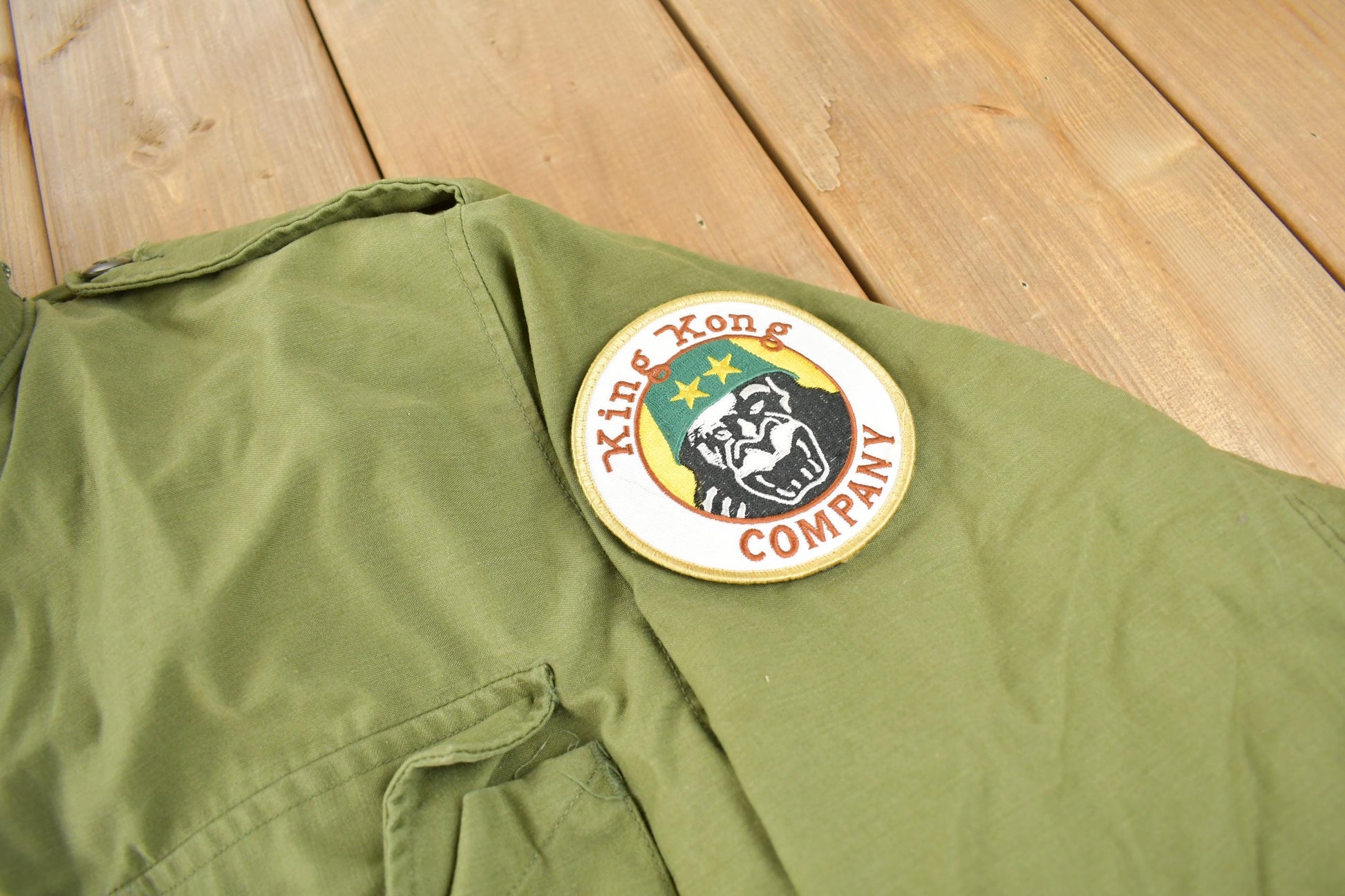 Vintage 1970 OG-107 US Military Mans Field Coat With Hood