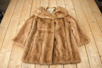 Vintage 1970s Brown Mink Fur Coat