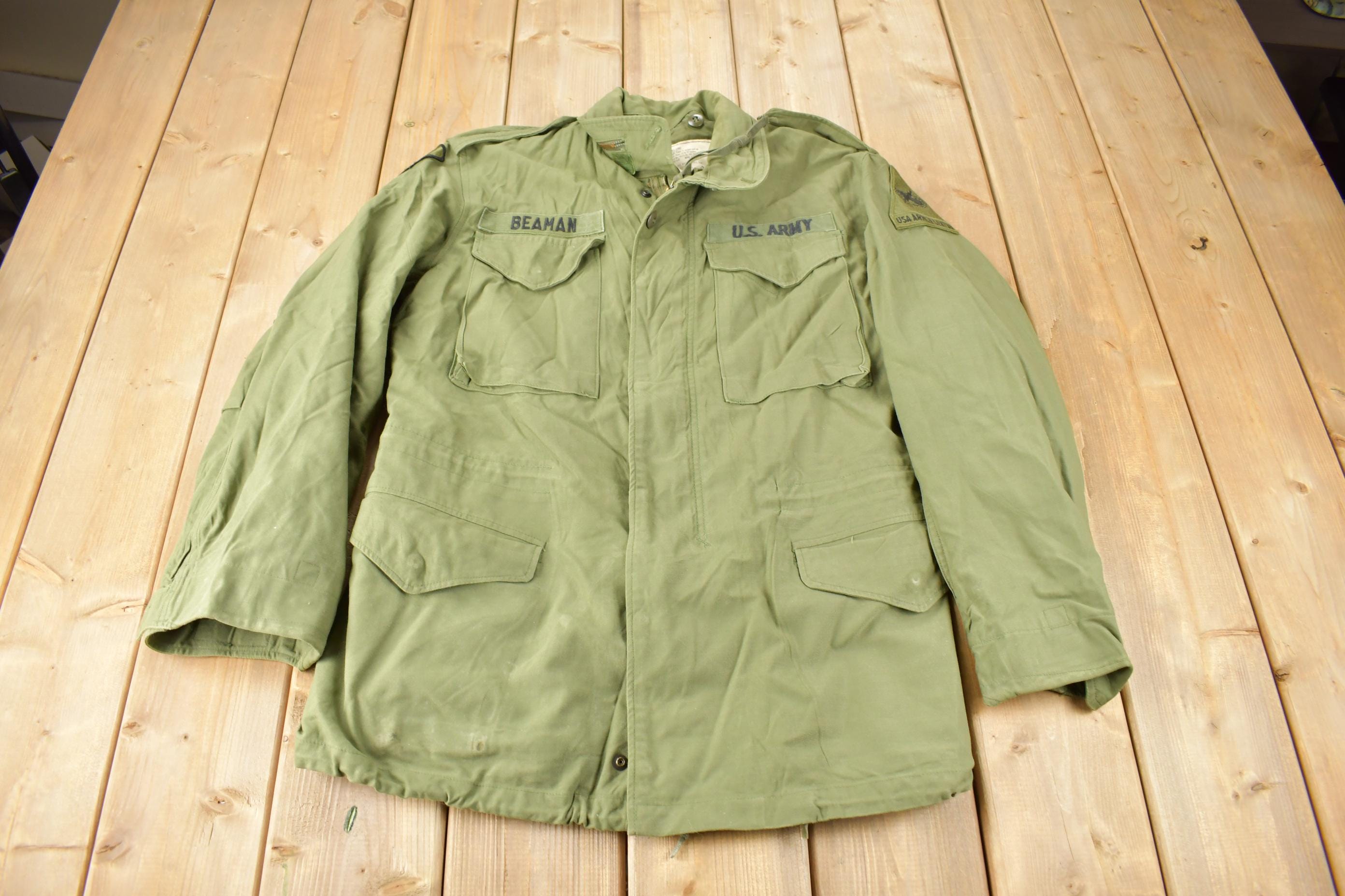 Vintage 1975 US Military Mans Cold Weather Field Coat