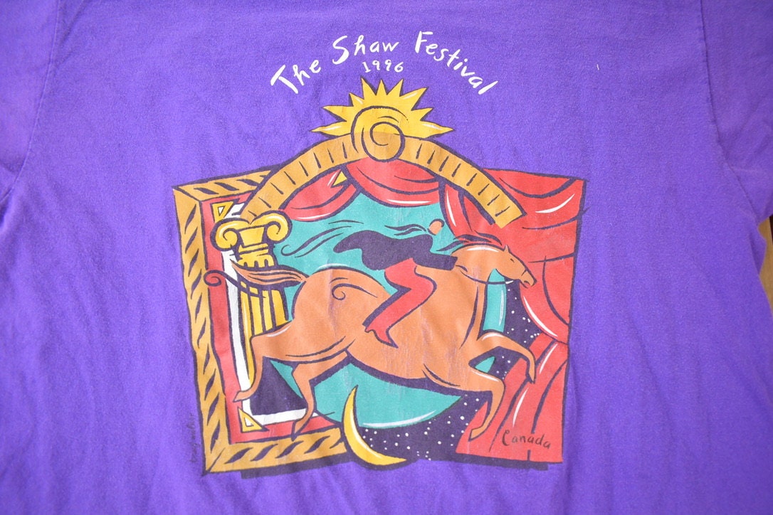 Vintage 1996 The Shaw Festival Souvenir Travel Single Stitch T Shirt Made In USA