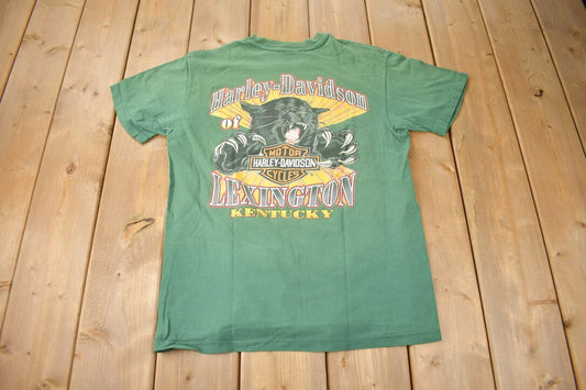 Vintage 1990s Harley Davidson Of Lexington Kentucky Single Stitch Graphic T-Shirt Made In USA