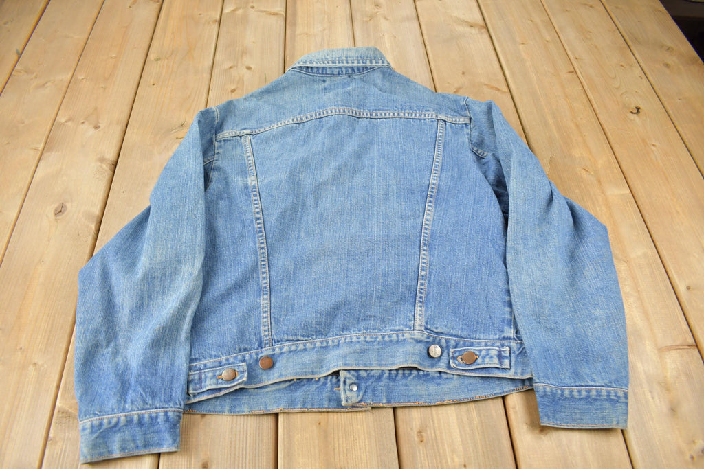 Vintage 1980s Wrangler Light Wash Jean Jacket Size 42