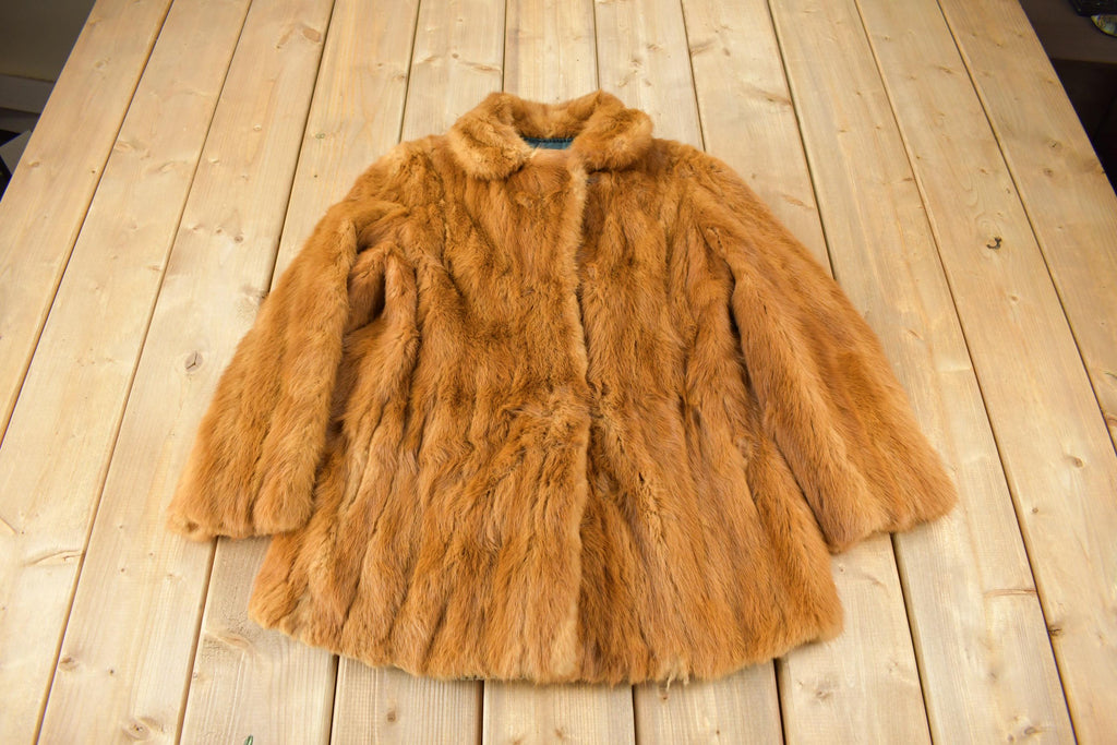 Vintage 1970s Lee Furs Brown Mink Short Fur Coat