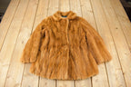 Vintage 1970s Lee Furs Brown Mink Short Fur Coat