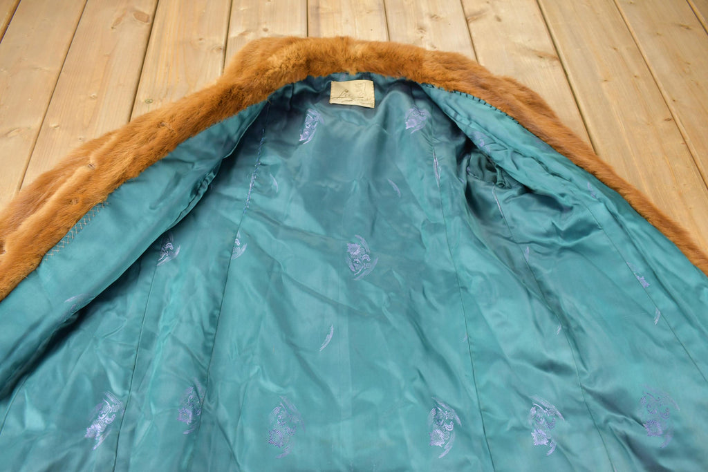 Vintage 1970s Lee Furs Brown Mink Short Fur Coat