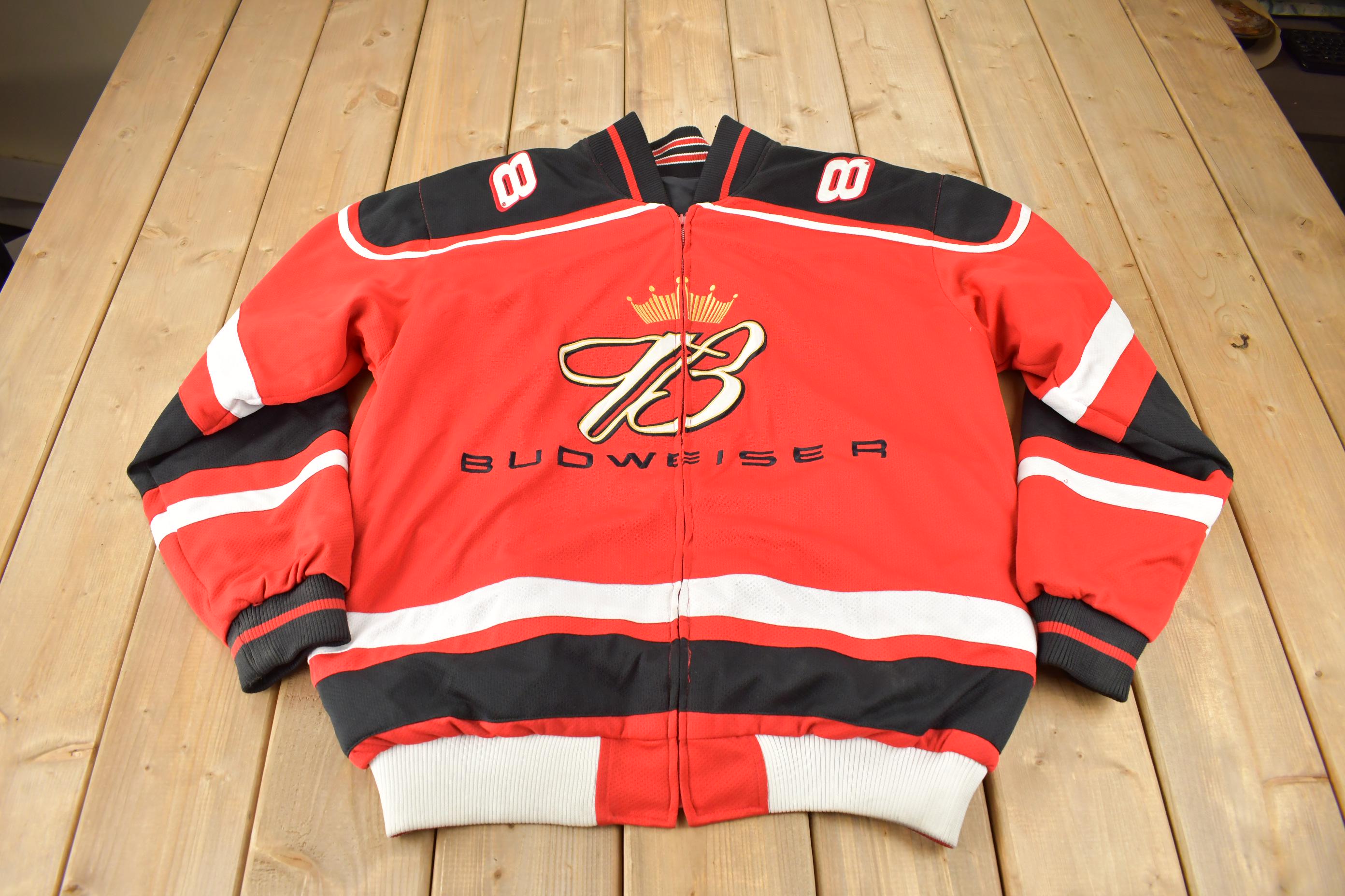 Vintage 1990s Dale Earnhardt Embroidered Reversible NASCAR Jacket