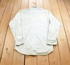Vintage 1990s Levis Denim Orange Tab Blank Button Up Shirt Made In USA