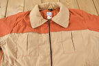 Vintage 1970s Frost Line multi Color Light Jacket Made In USA Size Large