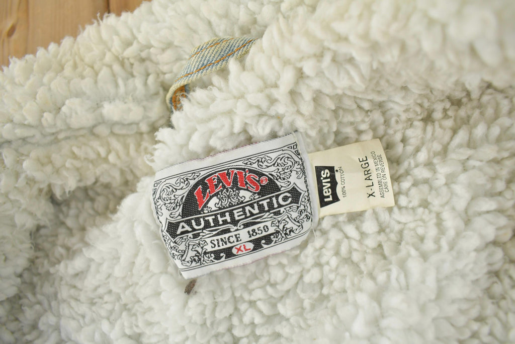 Vintage 1990s Levi's Sherpa Lined Jean Jacket
