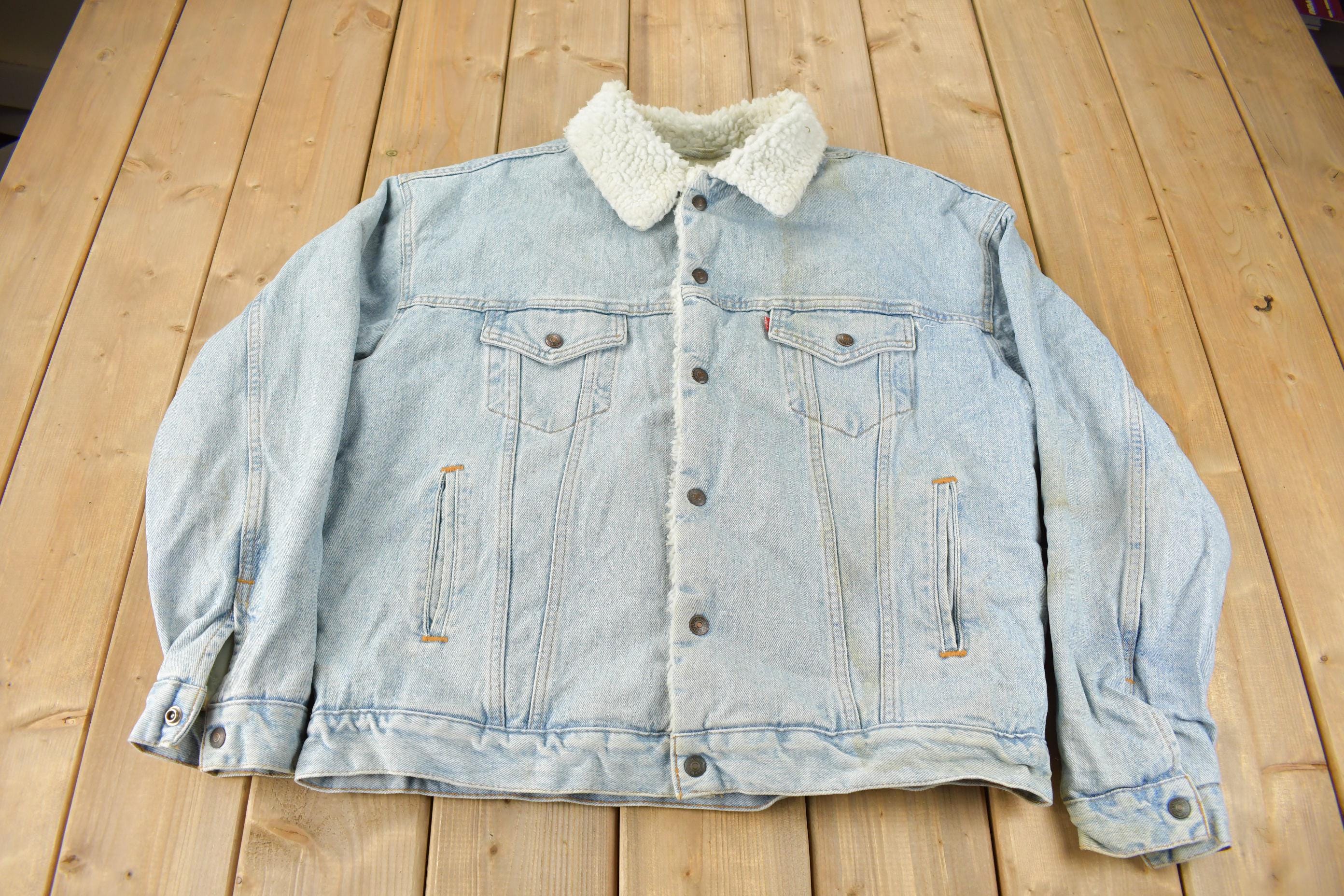 Vintage 1990s Levi's Sherpa Lined Jean Jacket