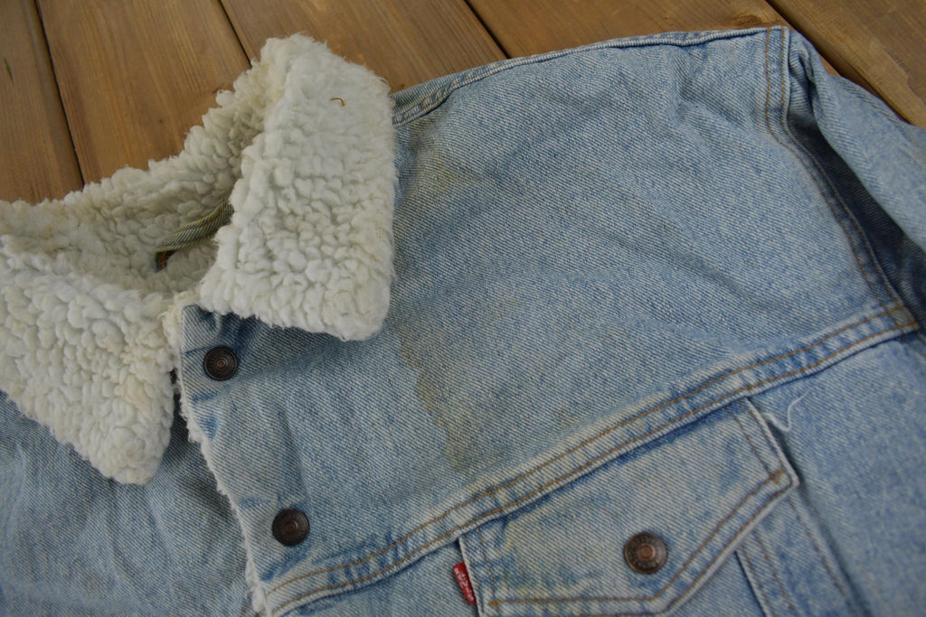 Vintage 1990s Levi's Sherpa Lined Jean Jacket