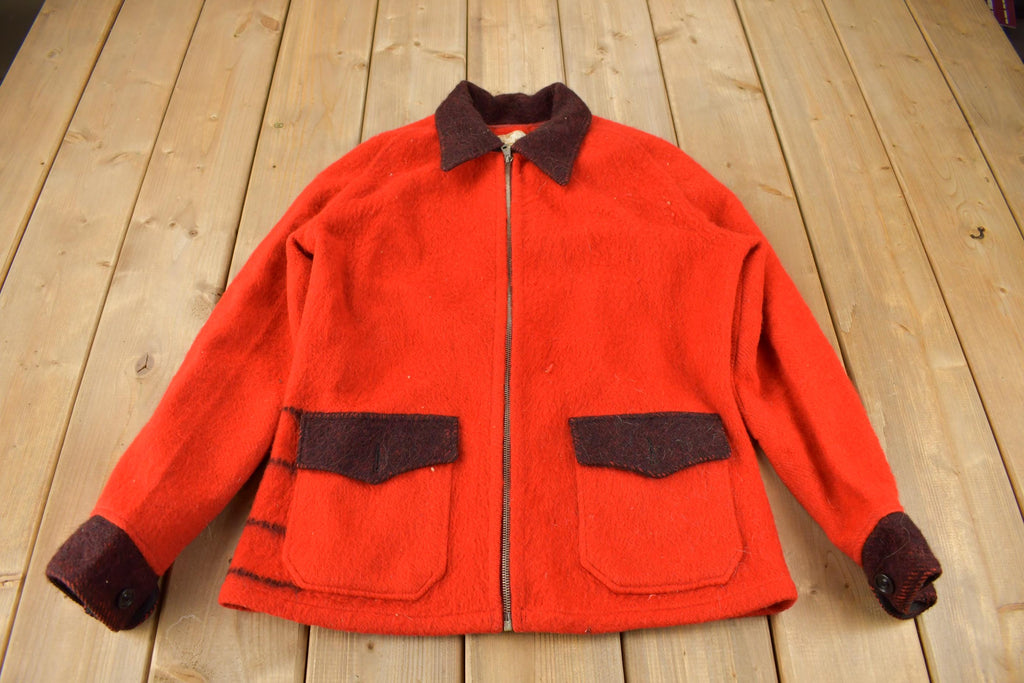 Vintage 1970s Hudson's Bay Point Blanket 100% Wool Jacket