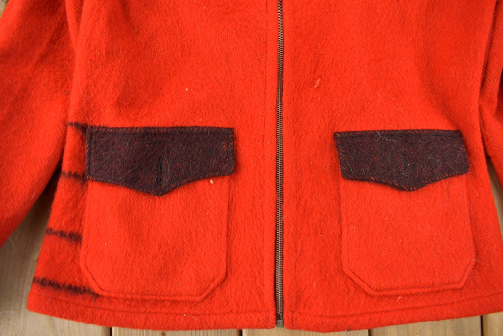 Vintage 1970s Hudson's Bay Point Blanket 100% Wool Jacket