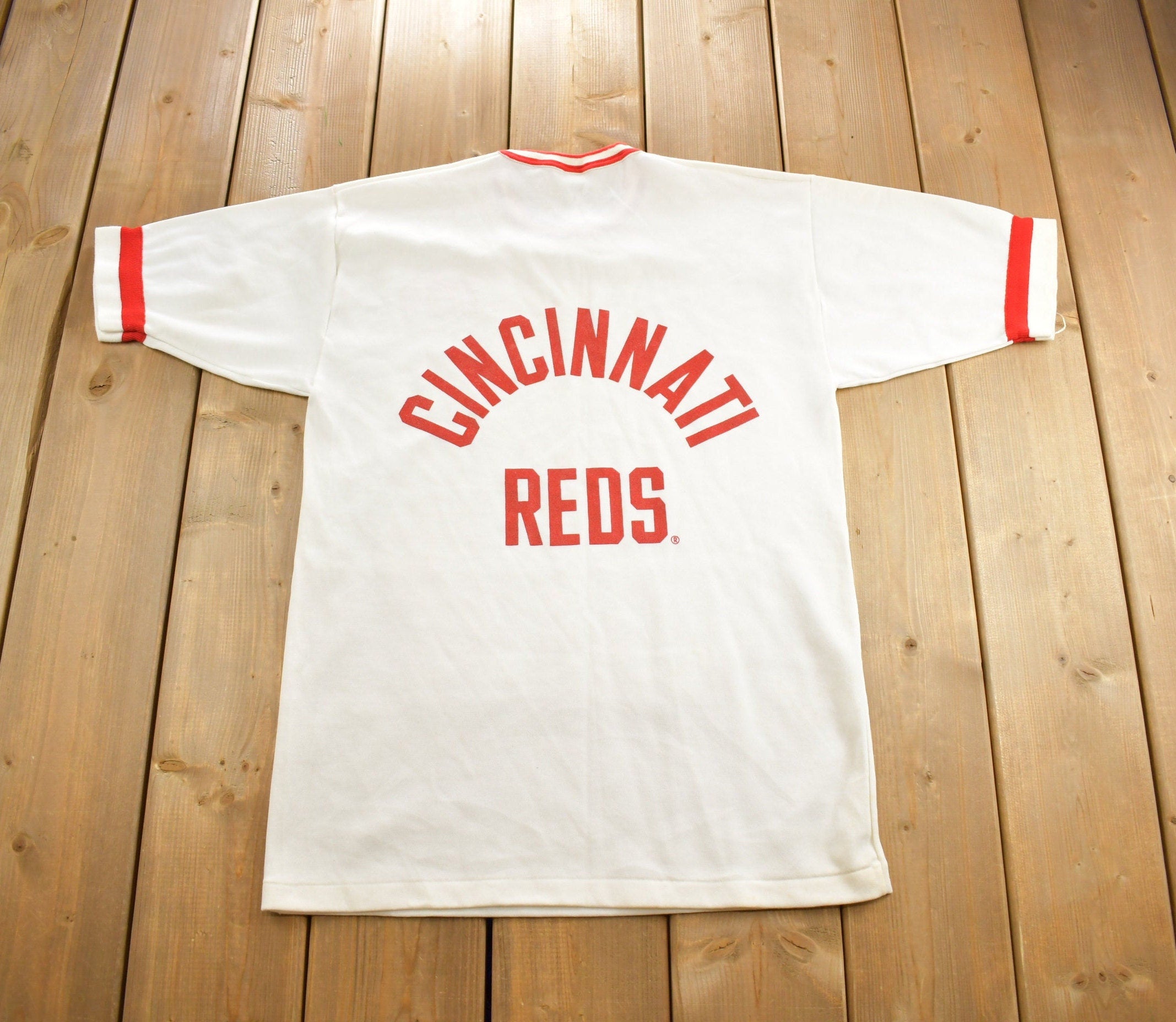 Vintage 1970s Cincinnatti Reds MLB Baseball Jersey Made In USA