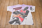Vintage 1990s Chicago Bulls NBA Michael Jordan All Over Print T-Shirt