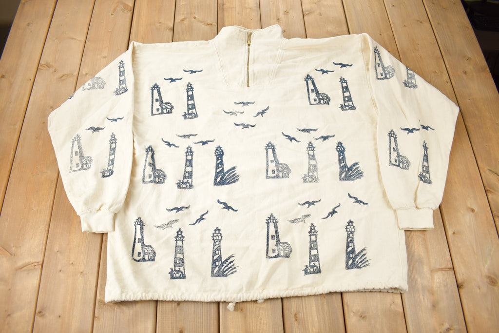 Vintage 1990s Lighthouse Graphic Sweatshirt