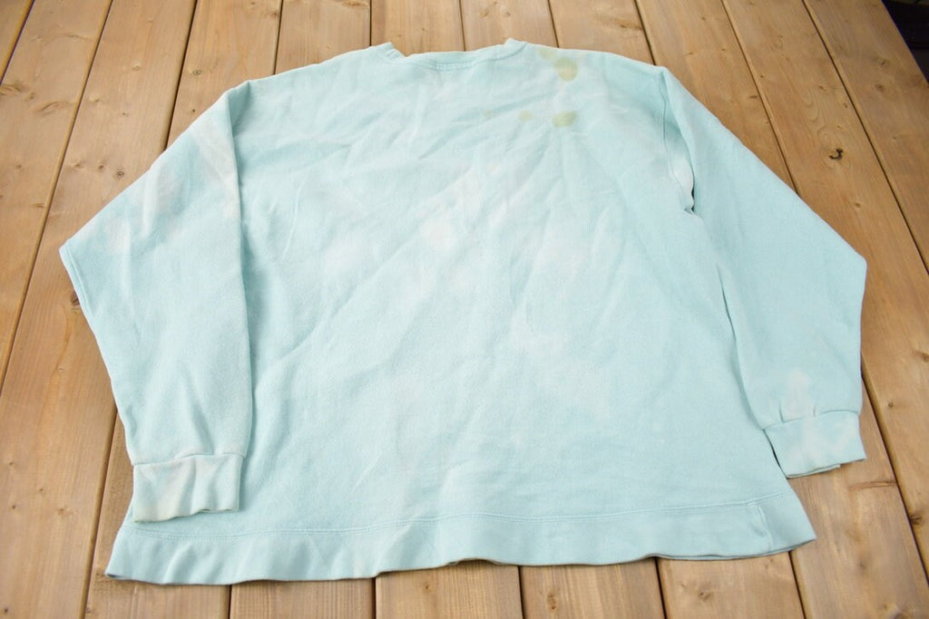 Vintage 1990s Nike Embroidered Mini Swoosh Tie Dye Crewneck Sweatshirt Made in USA