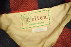 Vintage 1950s Melton Outer-Wear Buffalo Plaid Wool Hunting Jacket
