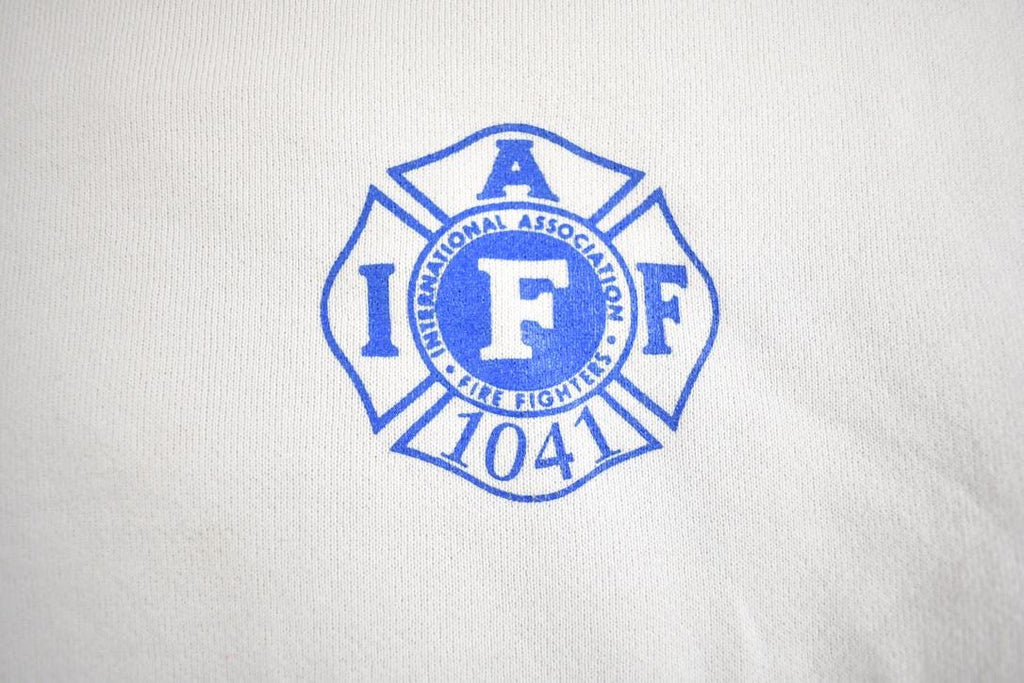Vintage 1990s 1041 Albert Lea Fire Fighters Souvenir Travel Crewneck Sweatshirt Made In USA