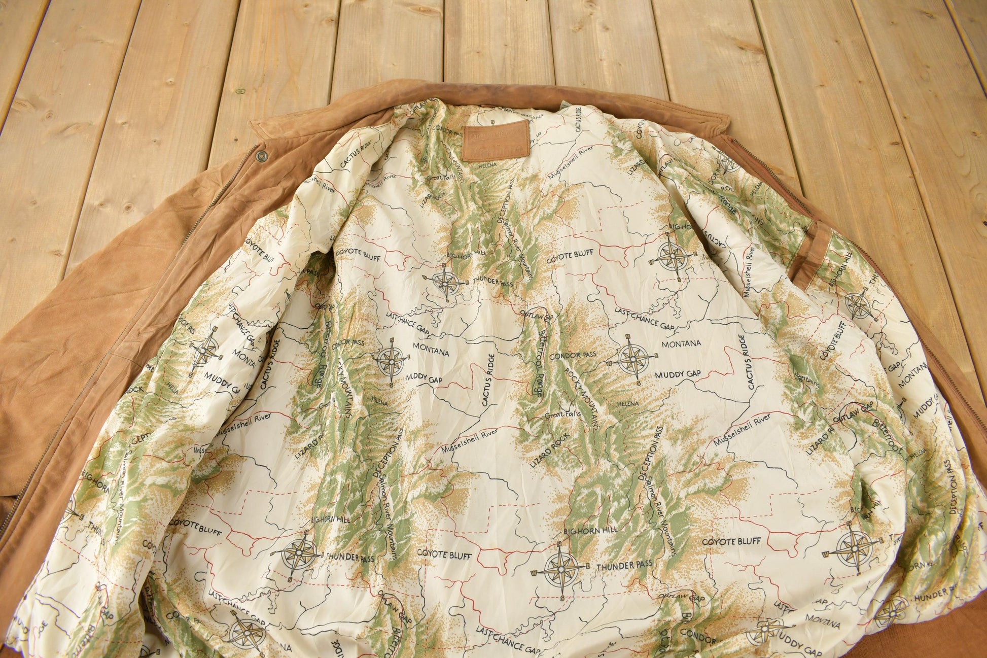 Vintage 1990s Marlboro Adventure Team Brown SuedeJacket