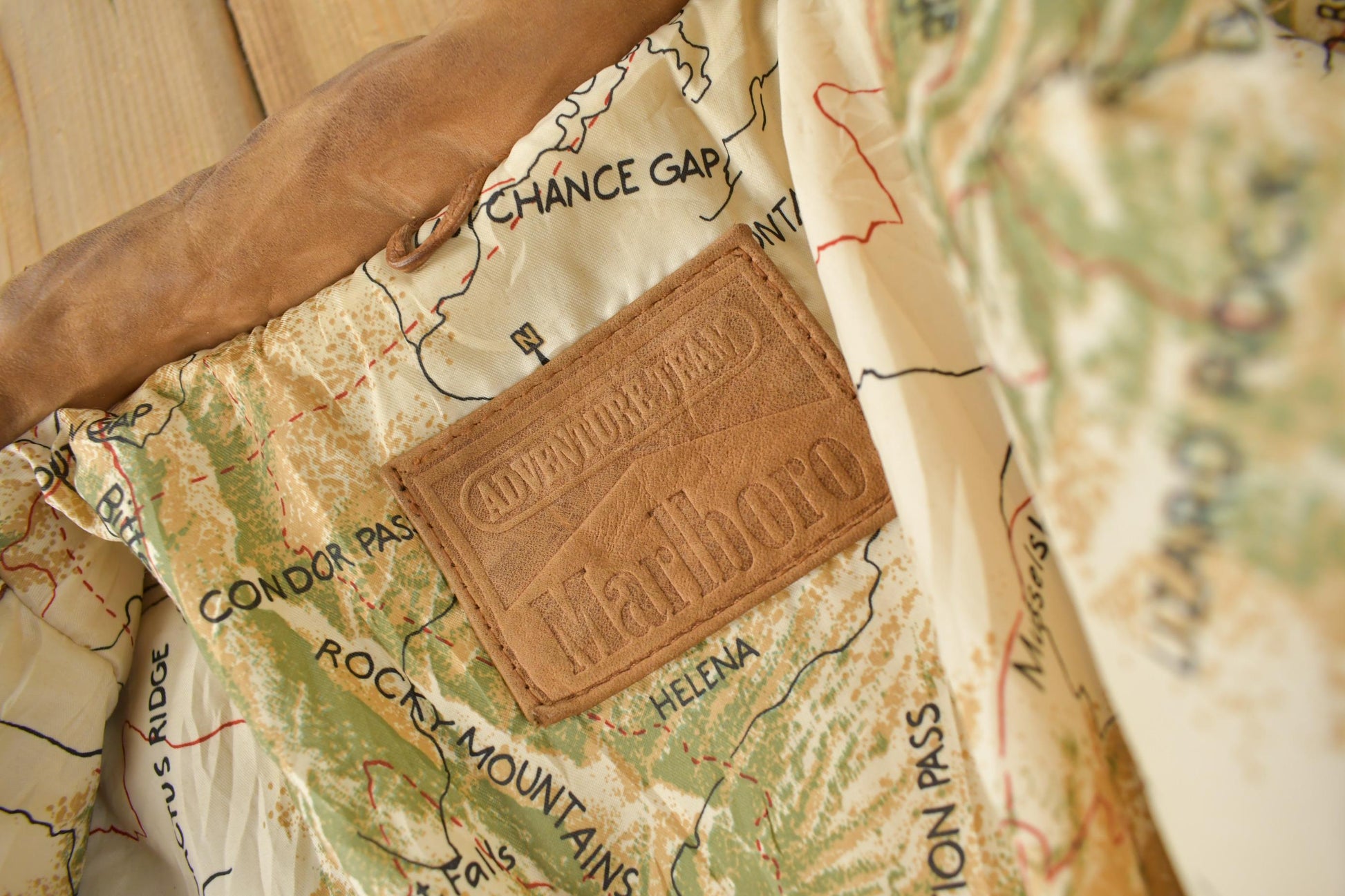 Vintage 1990s Marlboro Adventure Team Brown SuedeJacket