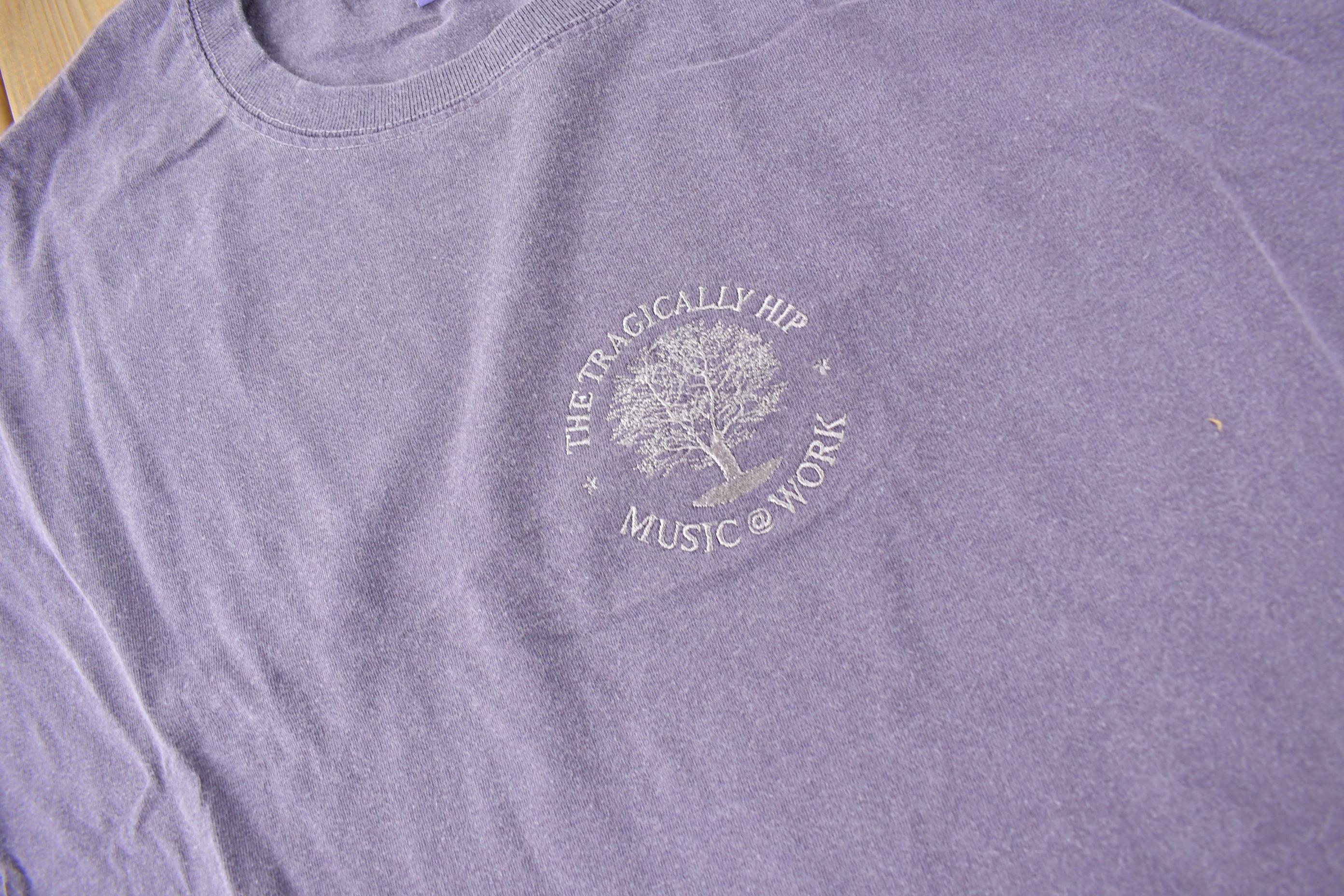 Vintage 2000 Deadstock The Tragically Hip Music At Work Embroidered Band Tee Size XL