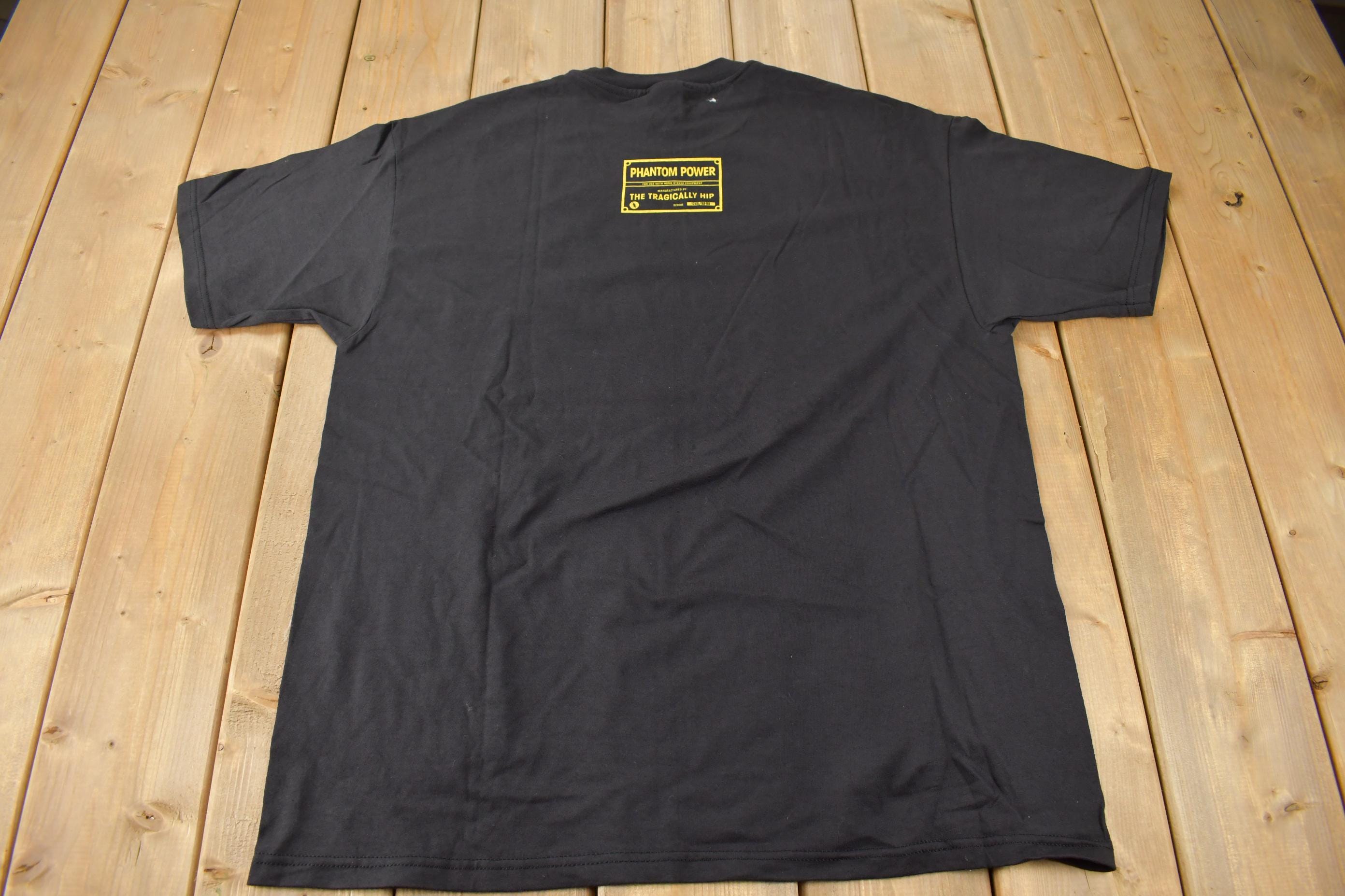 Vintage 1998 Deadstock The Tragically Hip Phantom Power Graphic Band Tee Size X-Large