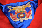Vintage 1990s Jeff Hamilton NBA Basketball Team Logo Patchwork Wool Jacket