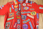 Vintage 1990s Jeff Hamilton NBA Basketball Team Logo Patchwork Wool Jacket