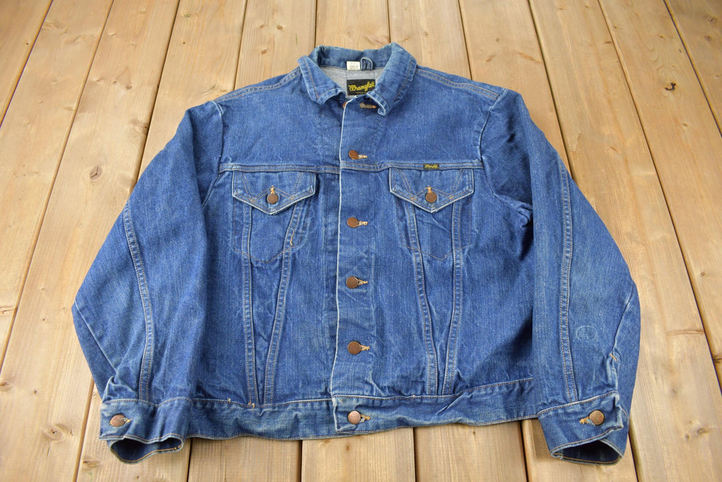 Vintage 1980s Wrangler Jean Jacket Size 46