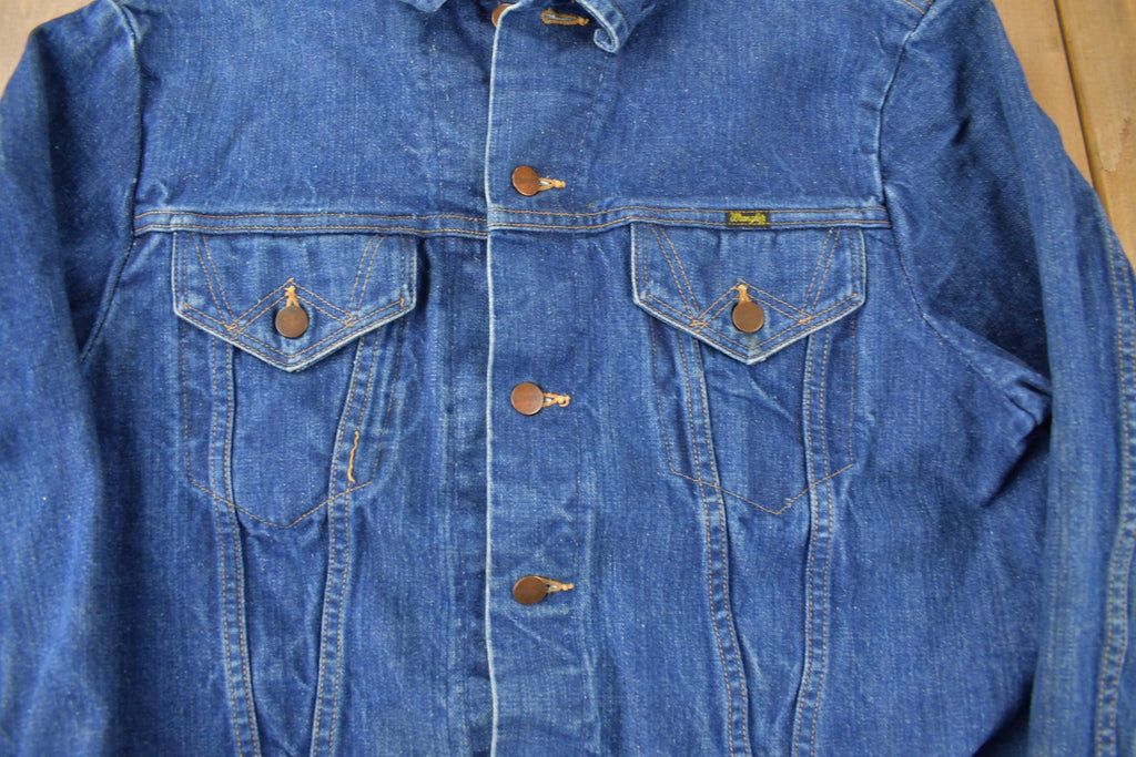 Vintage 1980s Wrangler Jean Jacket Size 46
