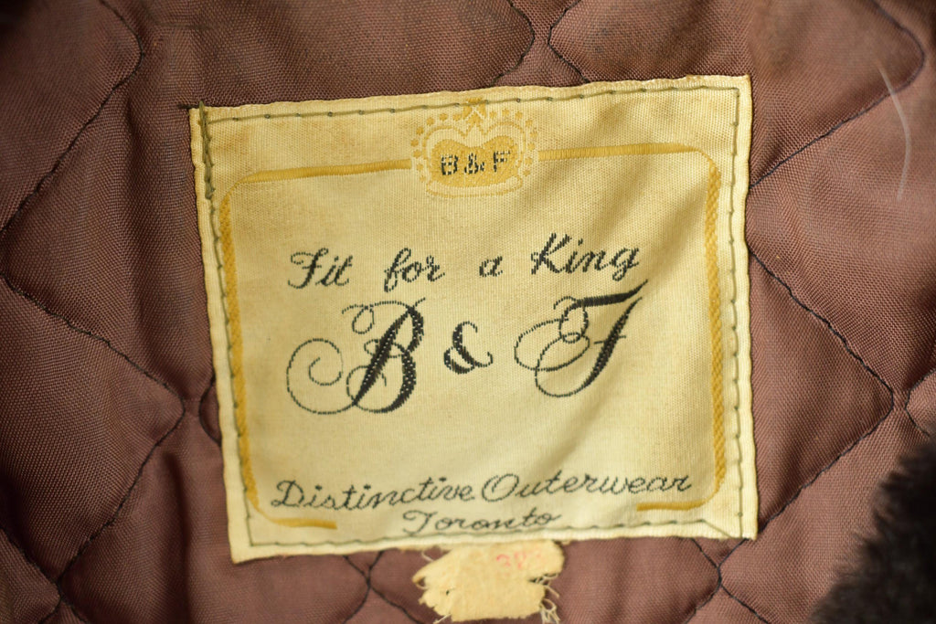 Vintage 1960s B&F Sheered Beaver Fur Coat