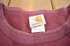 Vintage 1980s Distressed Carhartt Thermal Shirt Made In USA