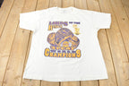 Vintage 2002 Los Angeles Lakers NBA 3 Peat Champs Graphic T-Shirt