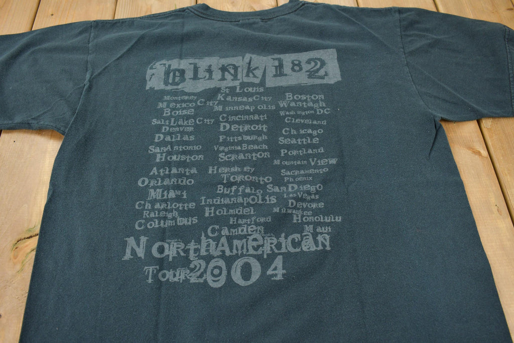 Vintage 2004 Blink 182 The North American Tour Band T-shirt