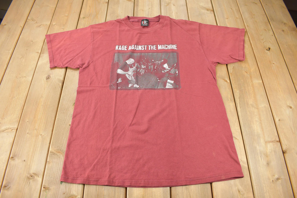 Vintage 1990s Rage Against The Machine Graphic Band T-Shirt