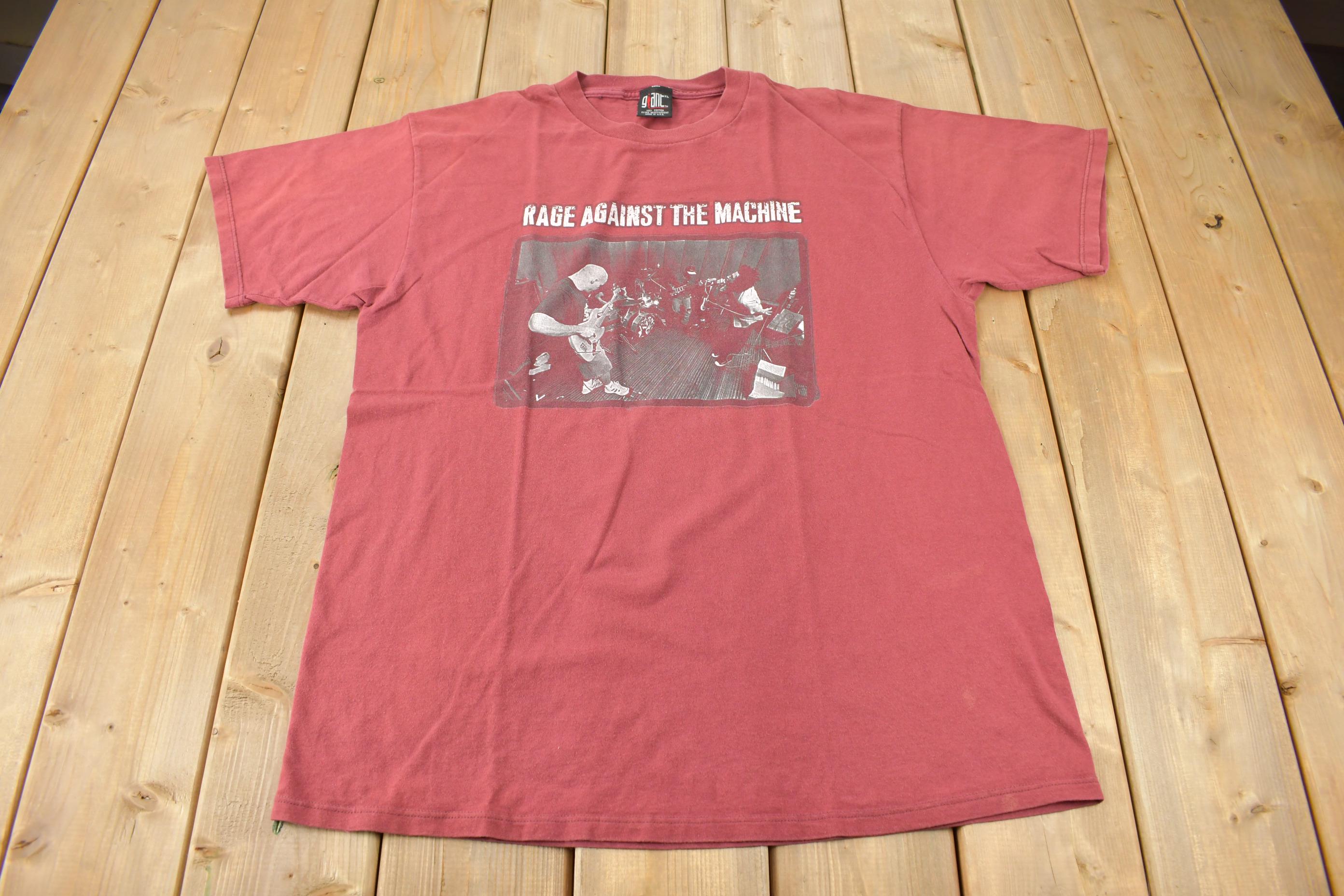 Vintage 1990s Rage Against The Machine Graphic Band T-Shirt