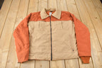 Vintage 1970s Frost Line multi Color Light Jacket Made In USA Size Large