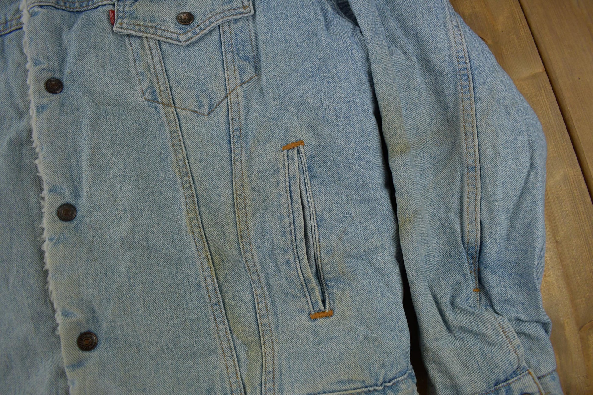 Vintage 1990s Levi's Sherpa Lined Jean Jacket