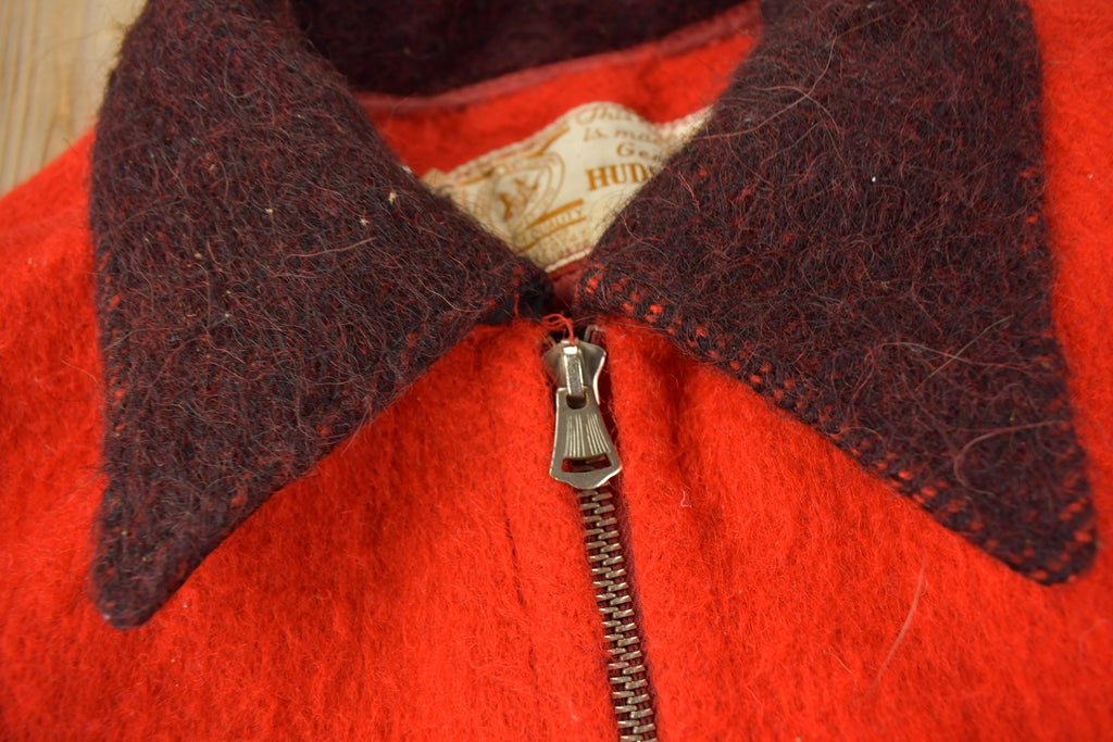 Vintage 1970s Hudson's Bay Point Blanket 100% Wool Jacket