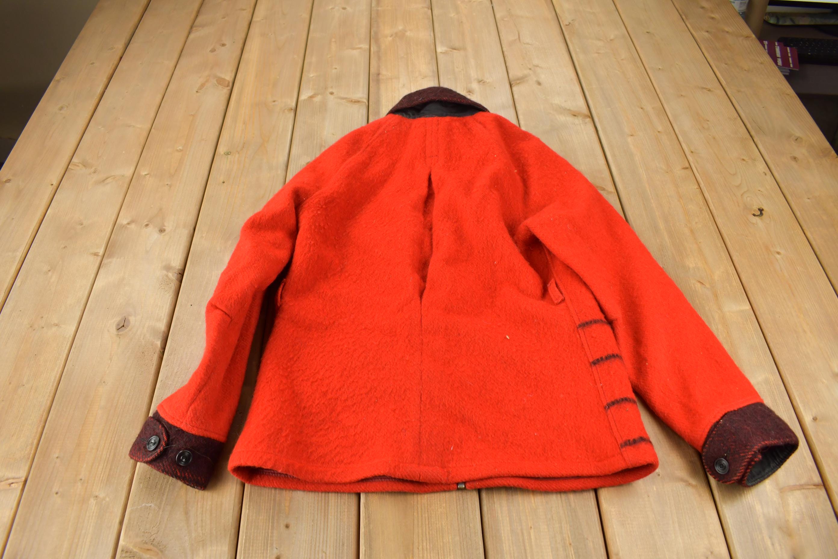 Vintage 1970s Hudson's Bay Point Blanket 100% Wool Jacket