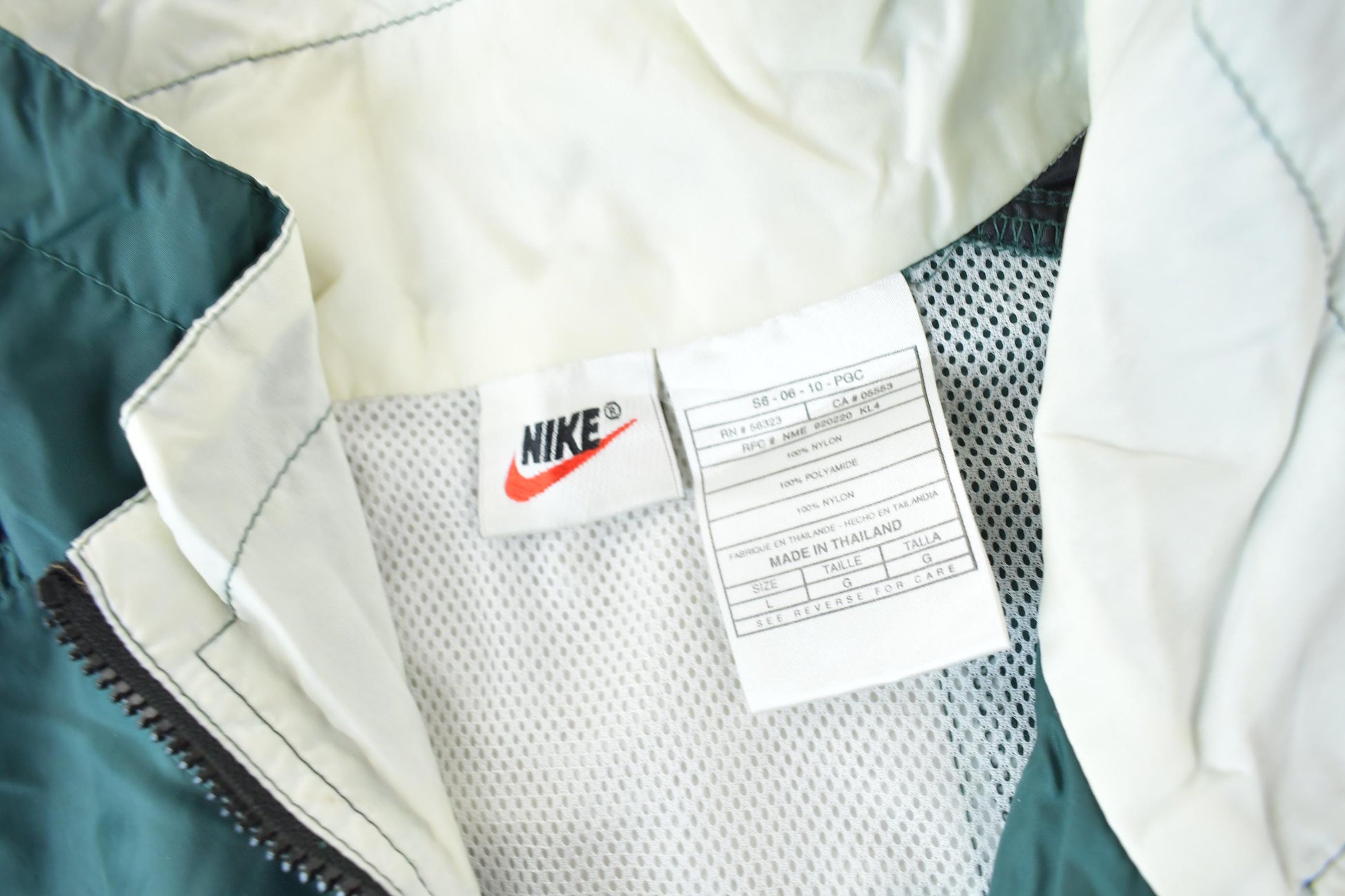 Vintage 1990s Nike Mini Swoosh Color Block Windbreaker Jacket