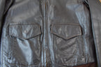 Vintage 1950s LL Bean Shearling Leather Flight Jacket