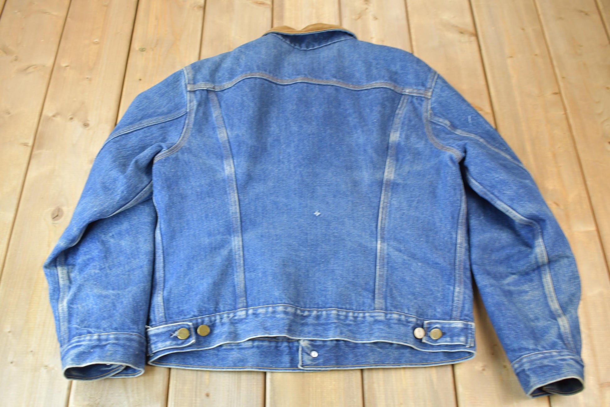 Vintage 1980s Carhartt Medium Wash Jean Jacket
