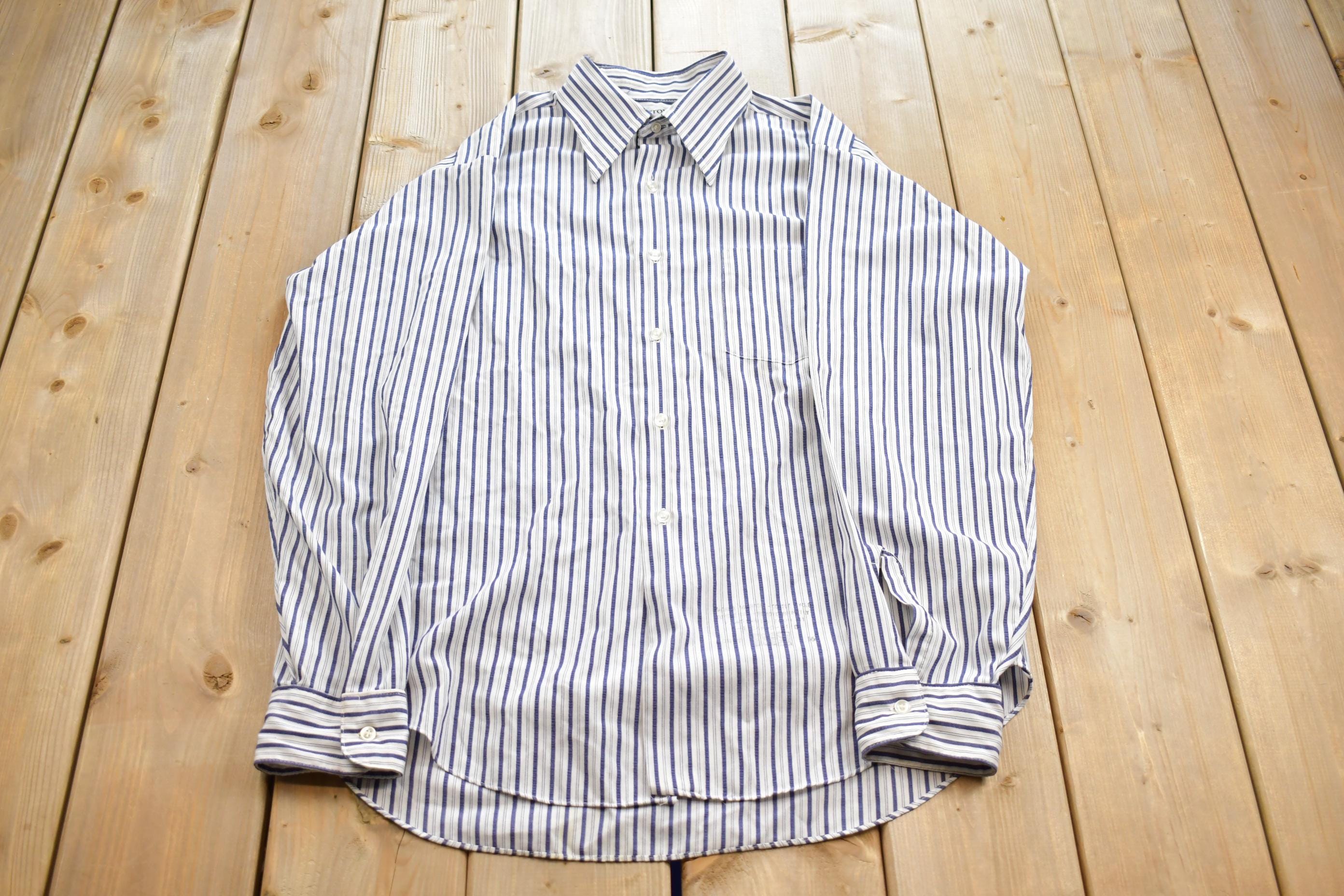 Vintage 1970s Arrow Kent Striped Button Up Shirt