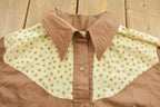 Vintage 1970s Blank Western Style Button Up Shirt