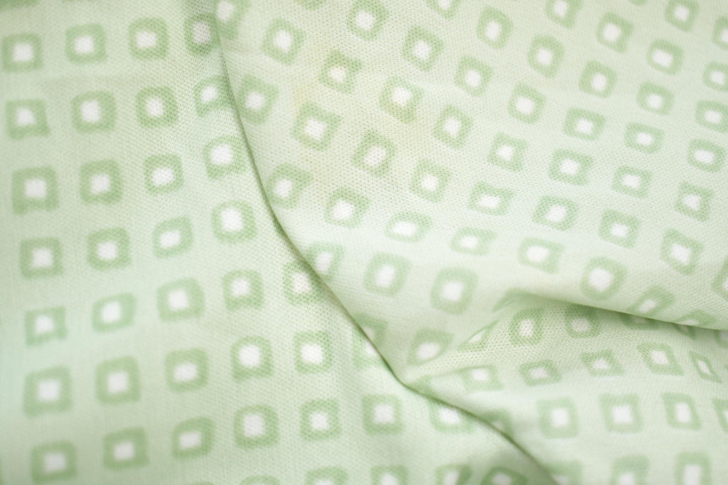 Vintage 1960s KORET Of California Square Pattern Button Up Long Sleeve Shirt