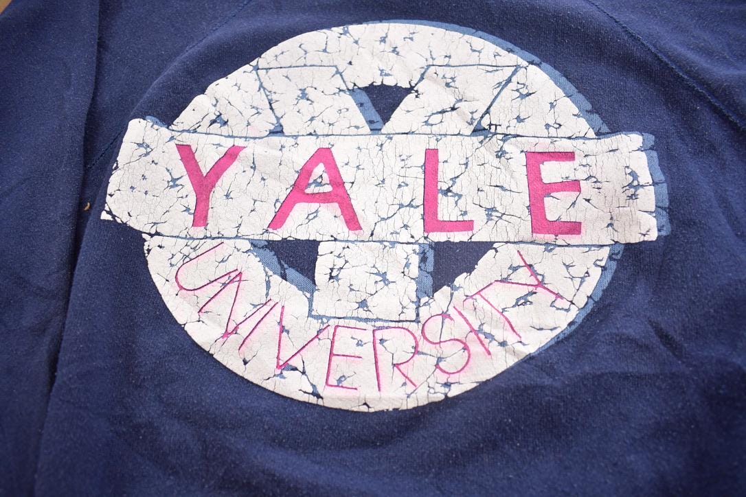 Vintage 1980s Yale University Crewneck Made In USA