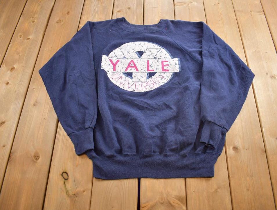 Vintage 1980s Yale University Crewneck Made In USA